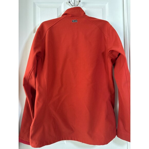 Adidas Outdoor Orange Red Full-Zip Jacket Size M Lightweight & Warm - Picture 7 of 9